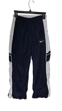 Vintage Nike Navy Gray White Windbreaker Track Pants Youth Large Great Condition